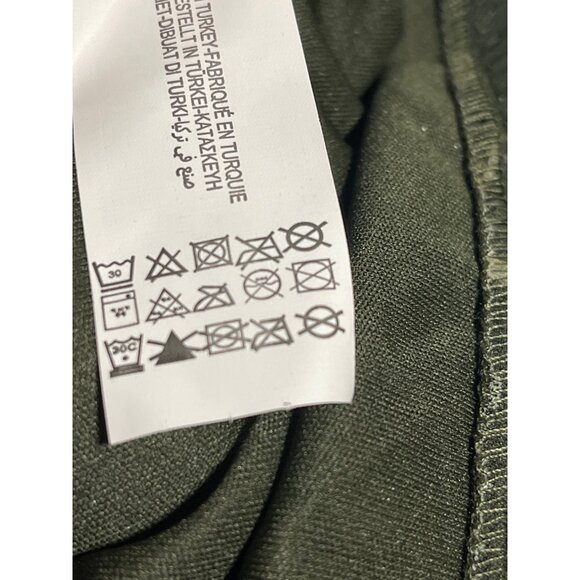 Zara Deep Green Marble Print Mesh Ruched BodyCon Strapless Mini Dress Size Small - Picture 10 of 10